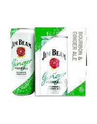 Jim Beam Bourbon & Ginger 12Zcan 4Pk - 4PK