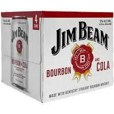 Jim Beam Bourbon & Cola 12Z Can 4Pk - 4PK