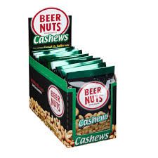 Beer Nuts Cashews Counter Display 2Oz - EACH