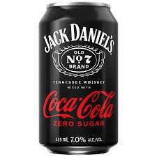 Jack Daniel'S & Coca Cola Zero 12Z Can Xx Sgl - SGL