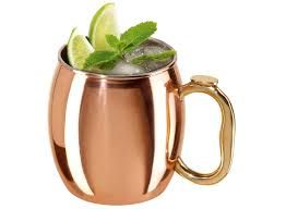 Oggi Smooth Moscow Mule Mug Copper-Plated 20Oz - EACH