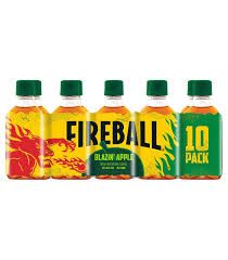 Fireball Blazin' Apple Whisky 10Pk - 10PK Fireball Blazin' Apple Whisky 10Pk - 10PK