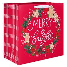 Gift Bag Merry And Bright - EACH Gift Bag Merry And Bright - EACH