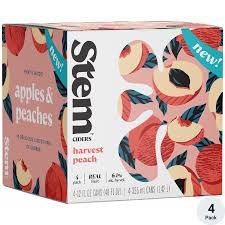 Stem Cider Harvest Peach 12Z Can - 4PK