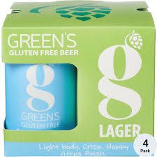 Greens Dry Hopped Lager Gluten Free 4Pk Can - 4PK Greens Dry Hopped Lager Gluten Free 4Pk Can - 4PK