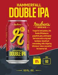 Reuben'S Hammerfall Dbl Ipa 12Zcan - 12OZ Reuben'S Hammerfall Dbl Ipa 12Zcan - 12OZ