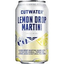 Cutwater Lemon Drop Martini 12Z Can Sgl - SGL