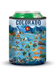 Koozie Colorado Map Can - EACH