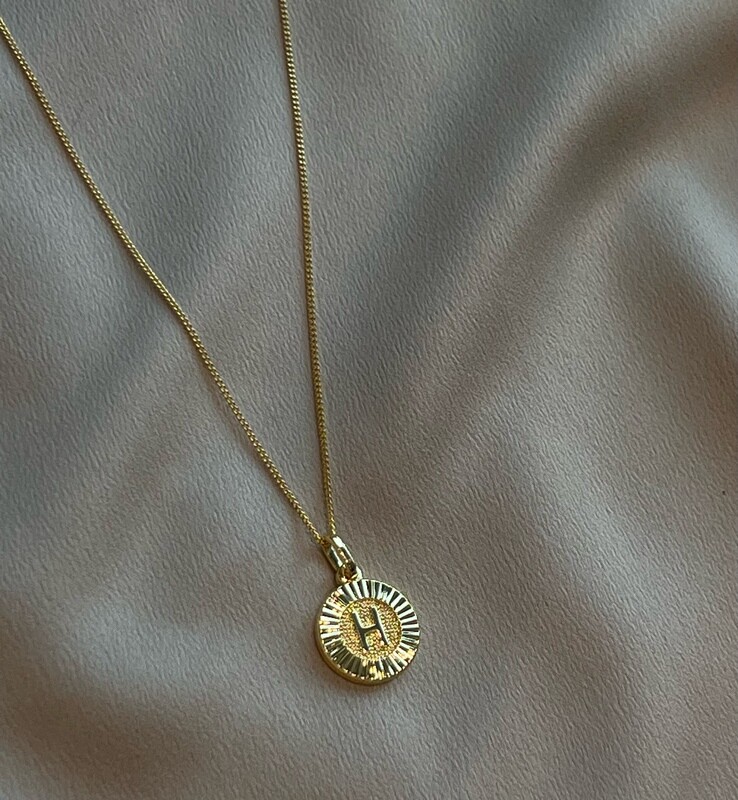 Initial Medallion Necklace 