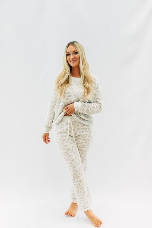 CozyChic In The Wild Track Pant Cream/Stone
