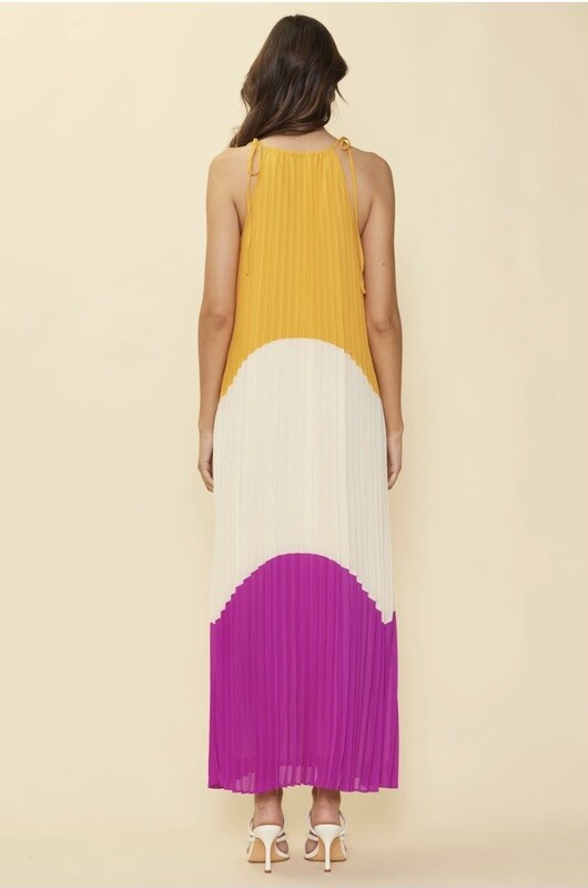 Color Block Maxi Dress 
