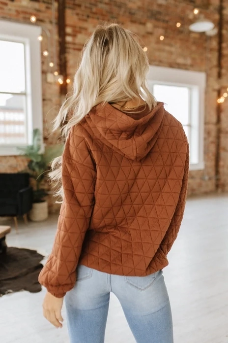 Quilted Pocket Hoodie