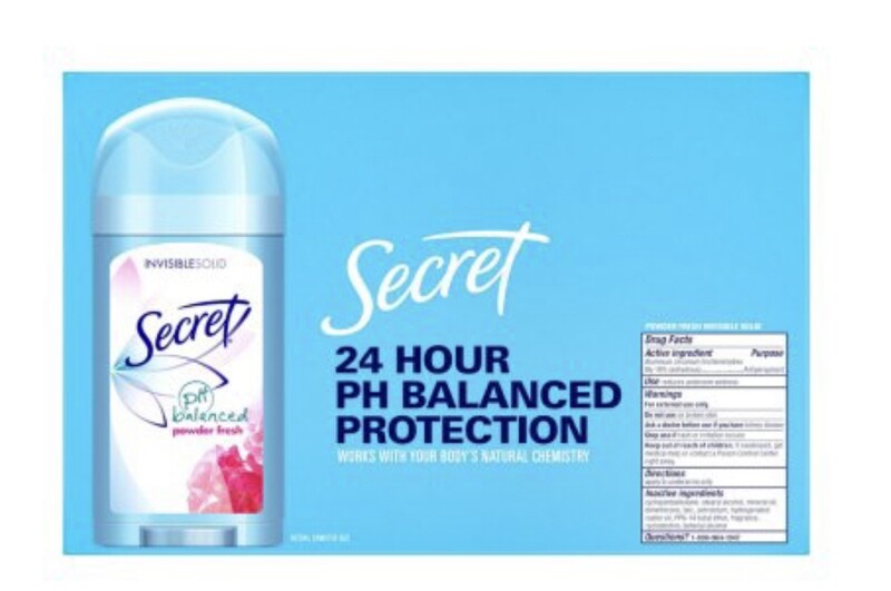 Déodorant pour aisselle” Secret”