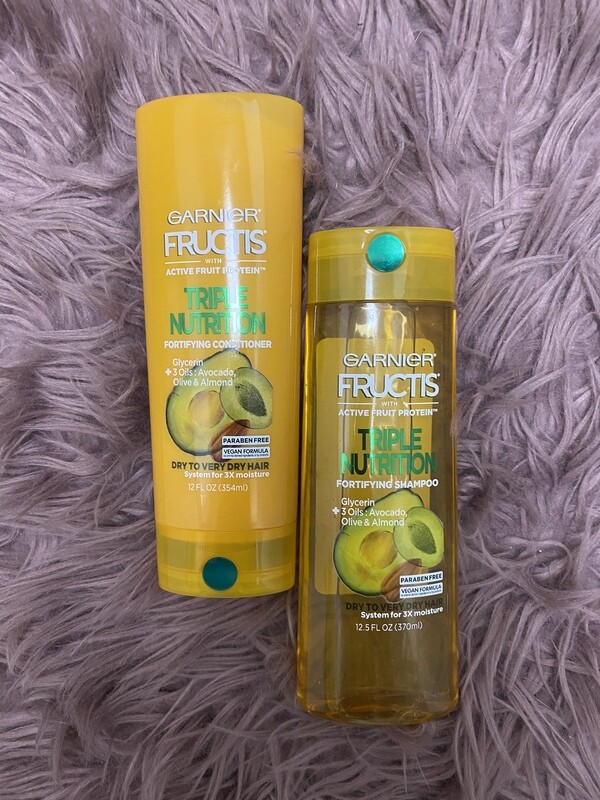 “Garnier”shampoo or conditioner pour cheveux