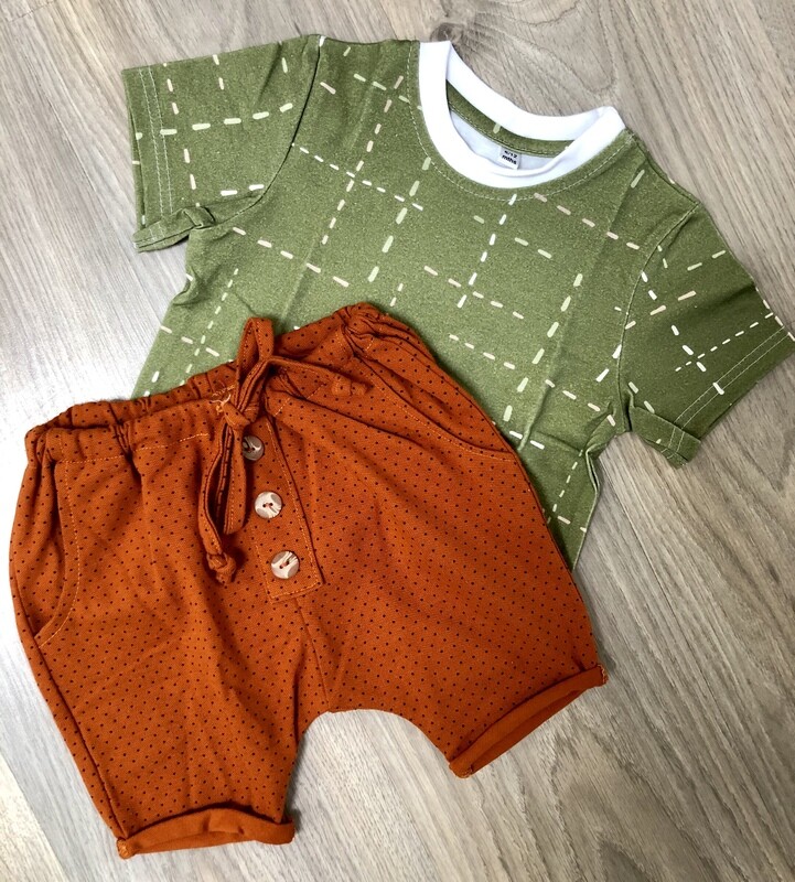 Green Dashed Lines T-Shirt