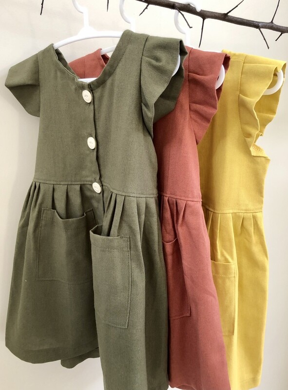 Frill Button Down Dress