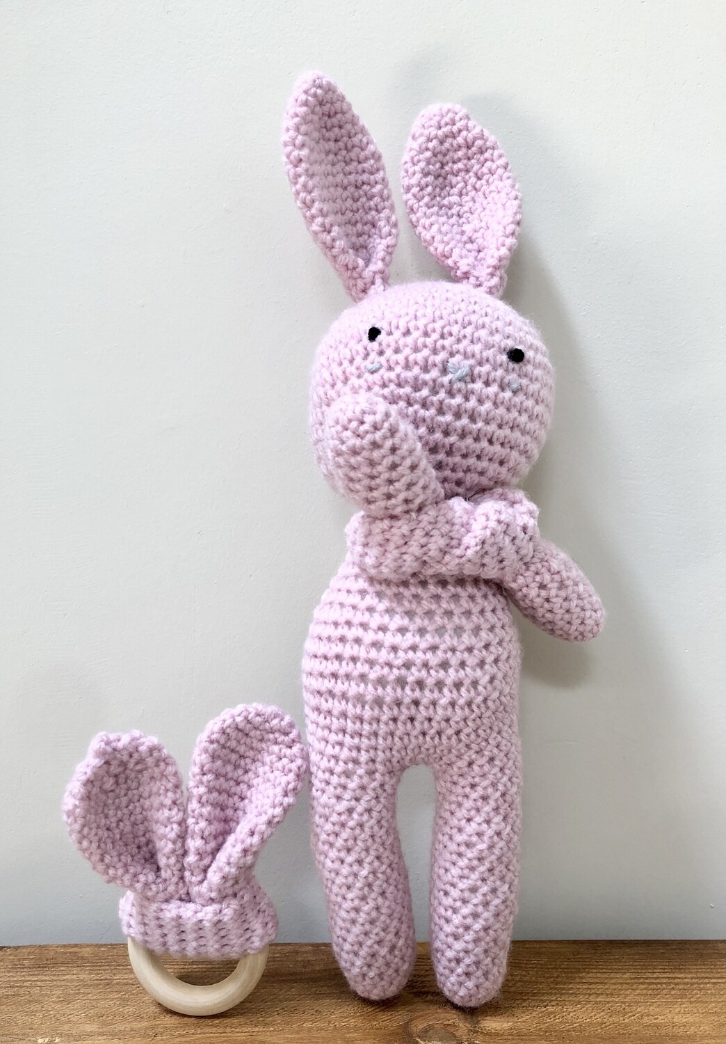 Crocheted Bunnies, Colour: Blush Pink