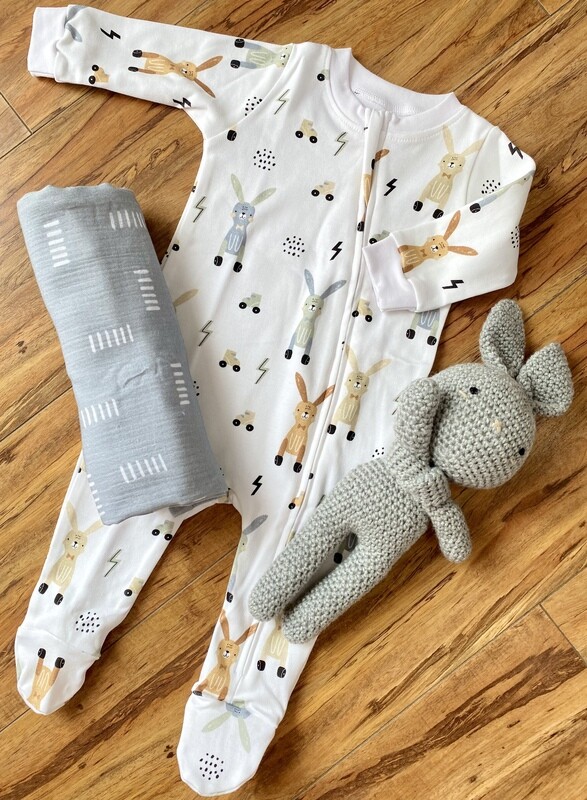 Skating Bunnies Romper - Footy &amp; Zip