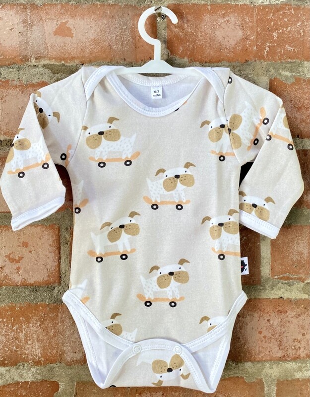 Skateboard Puppy Onesie Classic - Long Sleeve