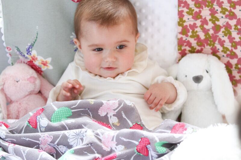 “Nina ~ Pretty Ballerina” Flannel Blanket