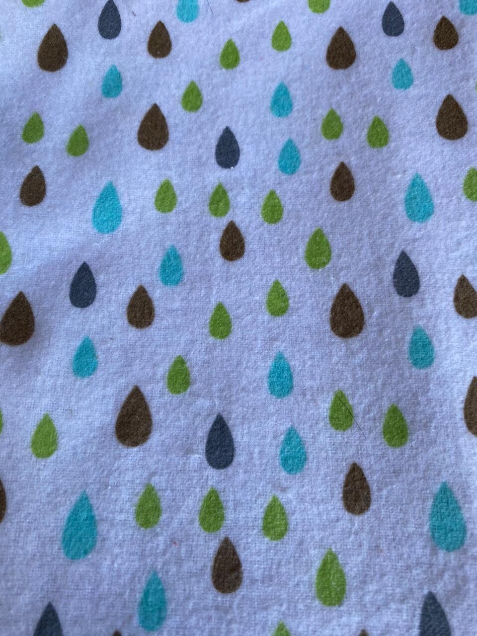 “Raindrops keep falling on my head” Flannel Blanket, Edging: Plain
