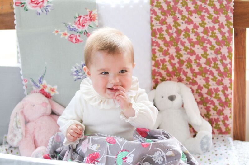 “Flower Power” Flannel Blanket