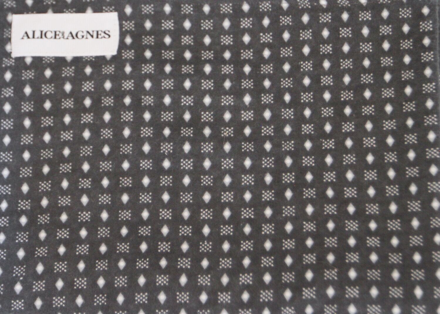 “Diamonds are a girl’s…or boy’s best friend” Flannel Blanket, Edging: Plain