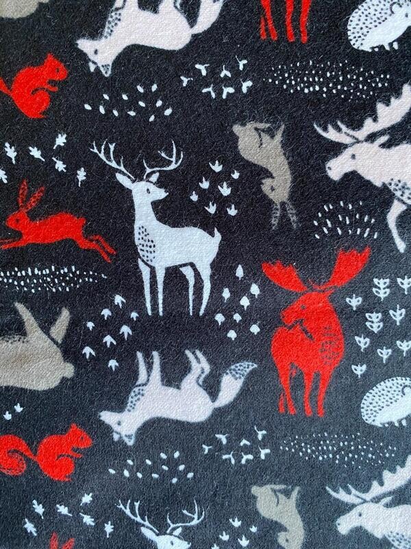 “Forest Friends” Flannel Blanket