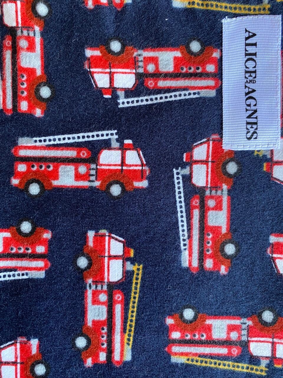 “911” Firetruck Flannel Blanket