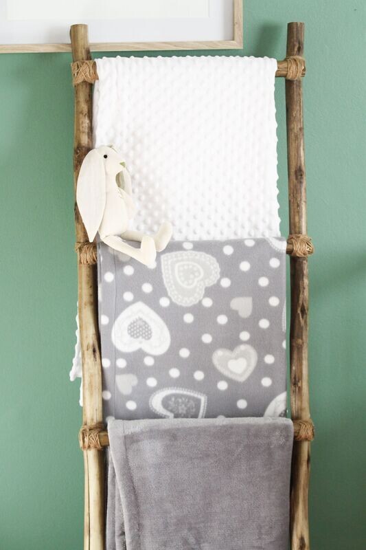 “It’s Raining Hearts” Polar Fleece Blanket