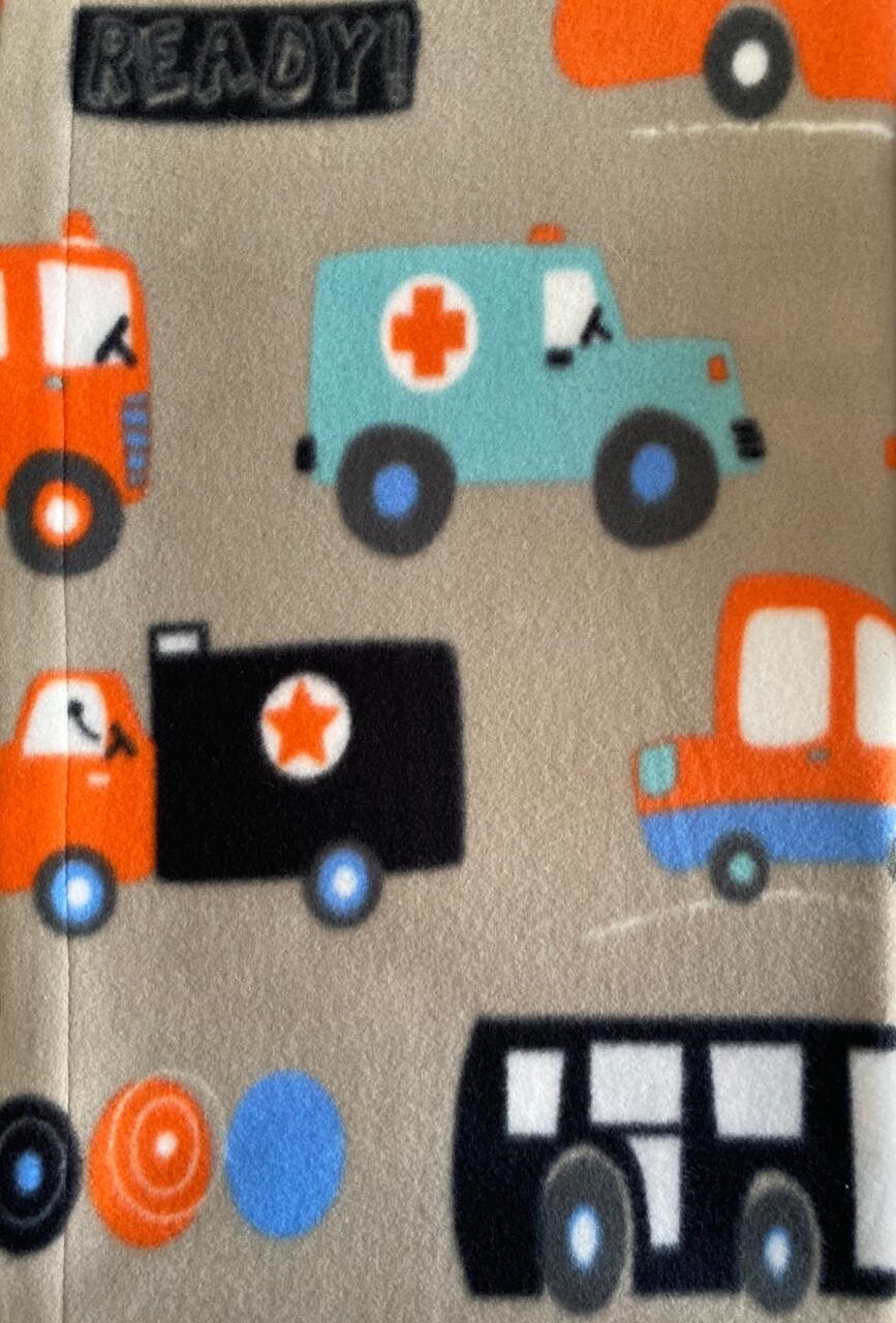 “Emergency Vehicles” Polar Fleece Blanket