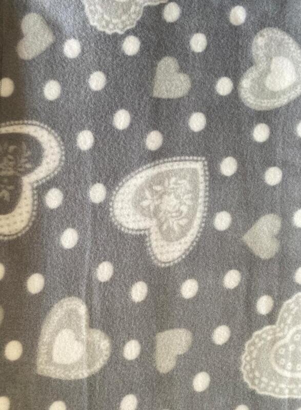 “It’s Raining Hearts” Polar Fleece Blanket