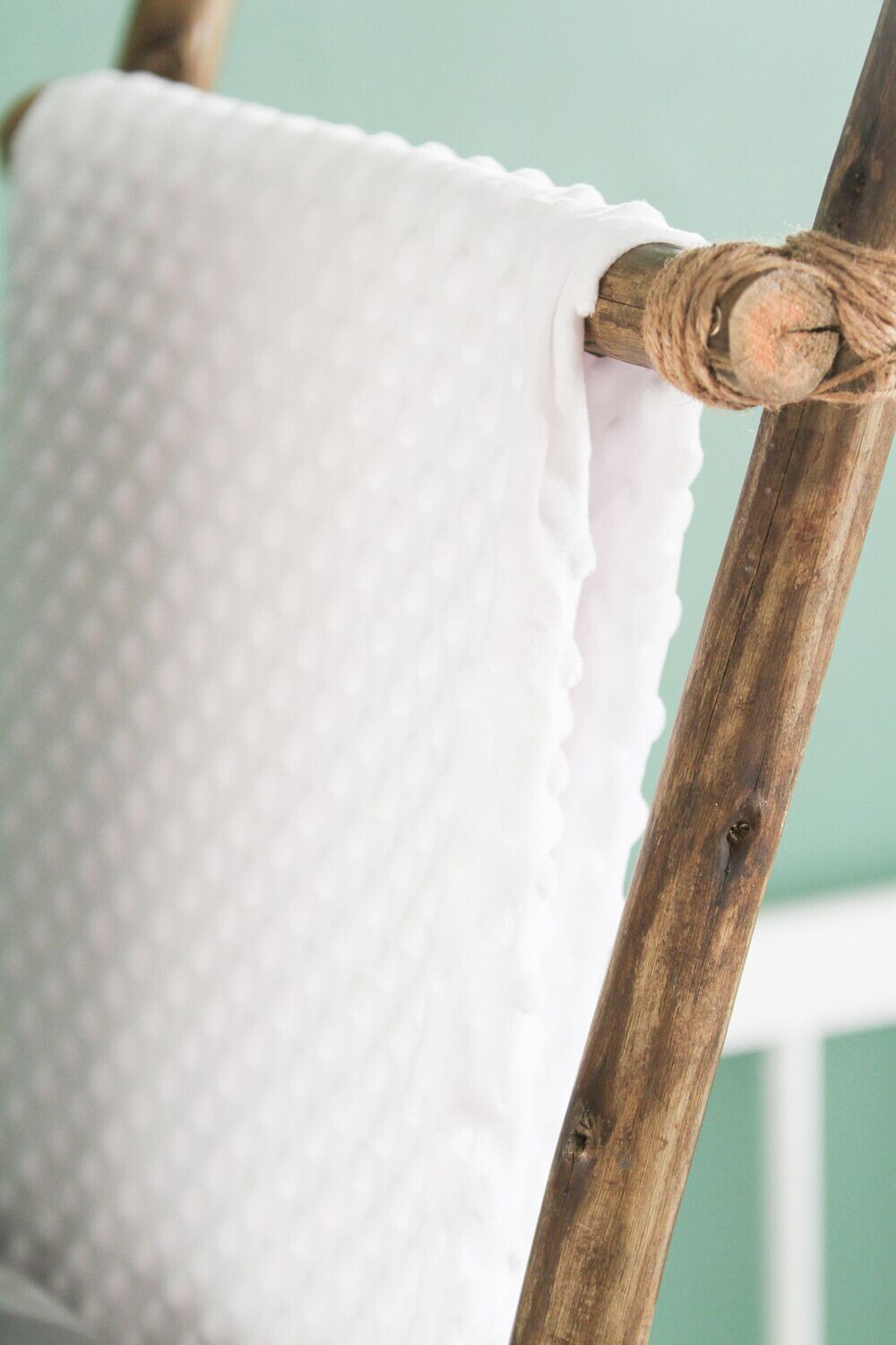 “Minky” White Coral Fleece