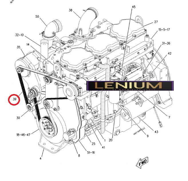 1749690 Remen stazni / Serpentine belt