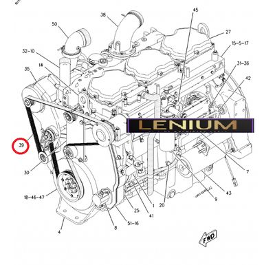 1749690 Remen stazni / Serpentine belt