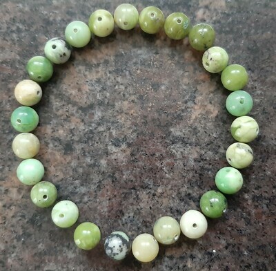 Bracelet en pierre naturelle &quot;Jade Néphrite&quot; 8 mm