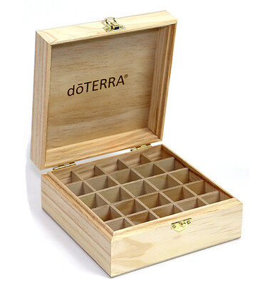 Coffret en Bois avec le Logo dōTERRA Gravé