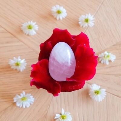 Quartz rose &quot;oeuf de Yoni&quot;