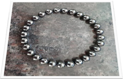 Bracelet en pierre naturelle &quot;Hématite&quot; 8 mm