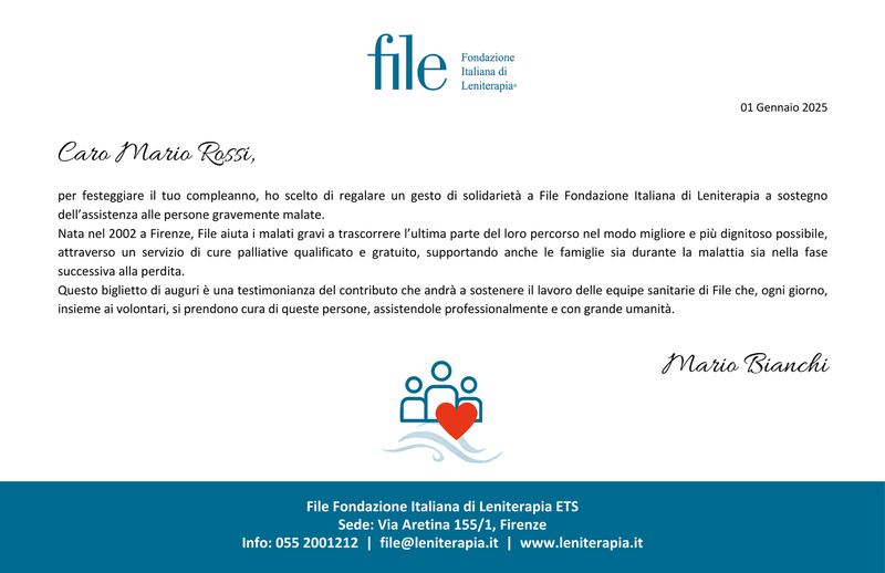 Lettera Dono digitale