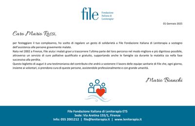 Lettera Dono digitale