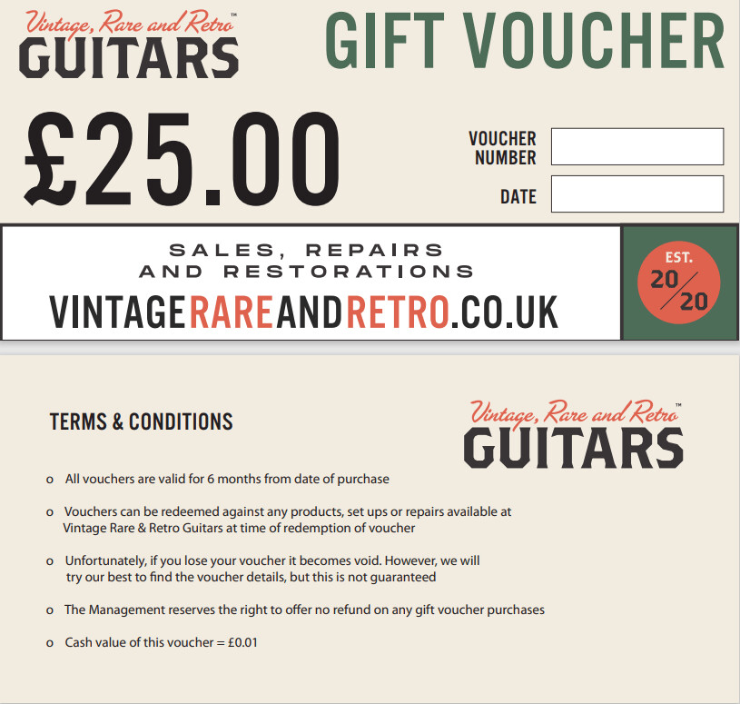 £25 Vintage Rare & Retro Gift Voucher