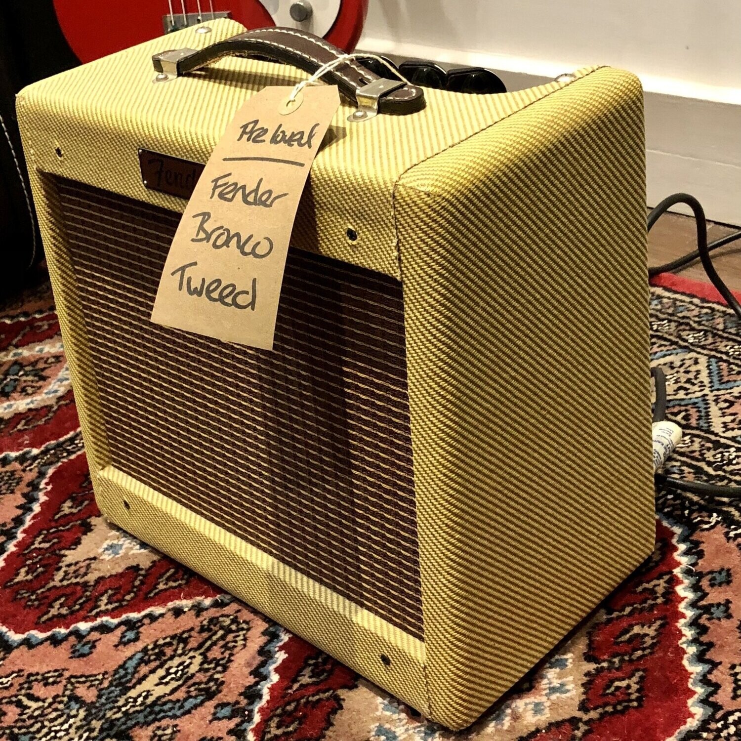 Fender Tweed BroncoAmp 2Channel 15Watt 1×8″ Solid State Guitar Amp USA