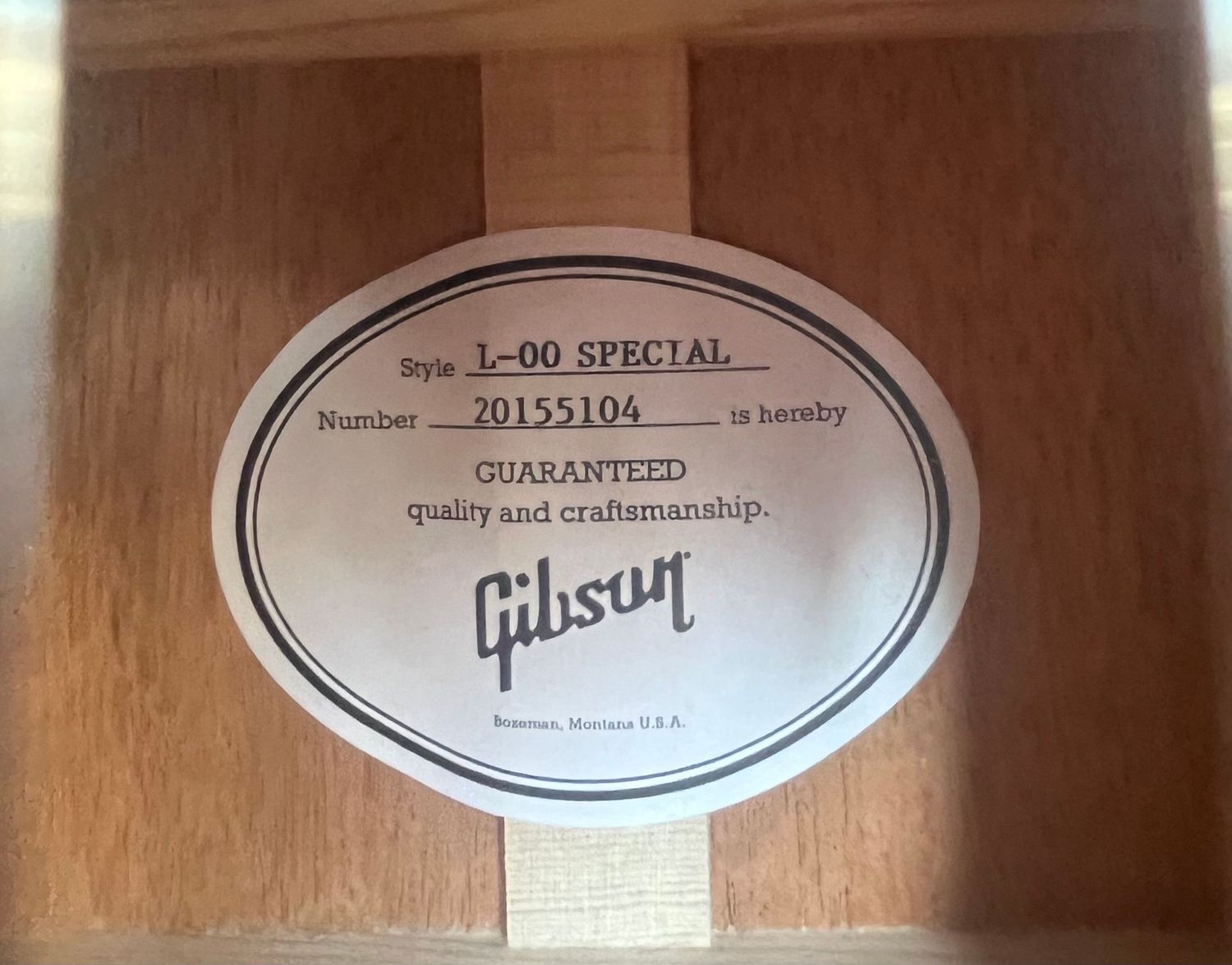 2025 Gibson L-00 Special