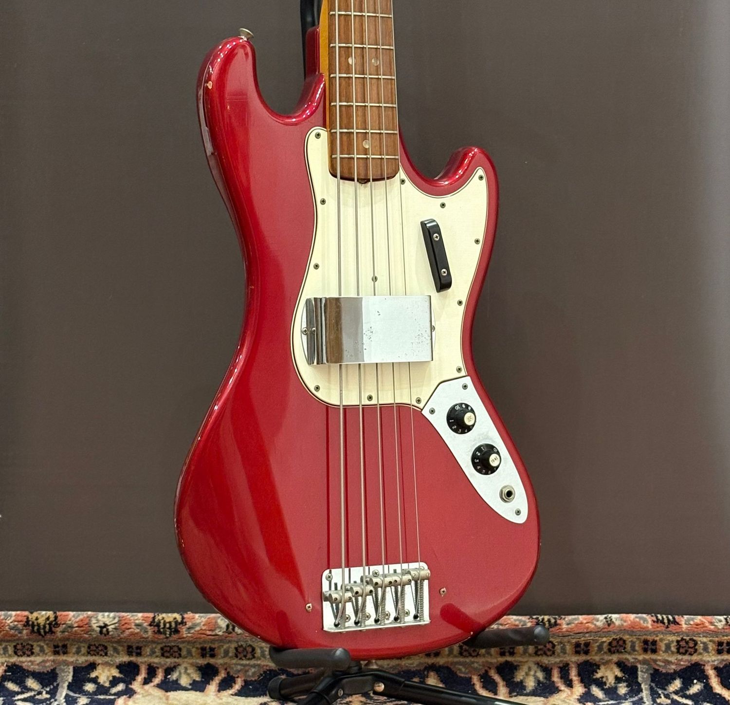 1965 Fender Bass V - Candy Apple Red