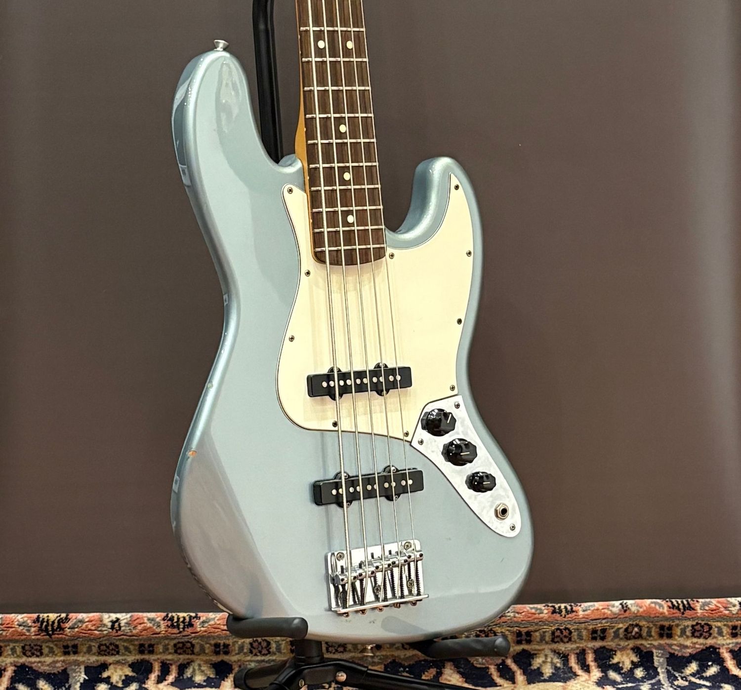 2002 Fender Standard Jazz Bass V - Blue Agave