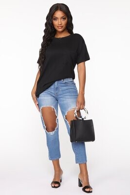 Oversize Pocket Tee - Black
