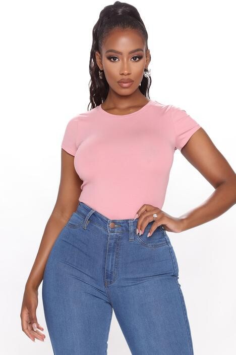Blush Crew Neck Top