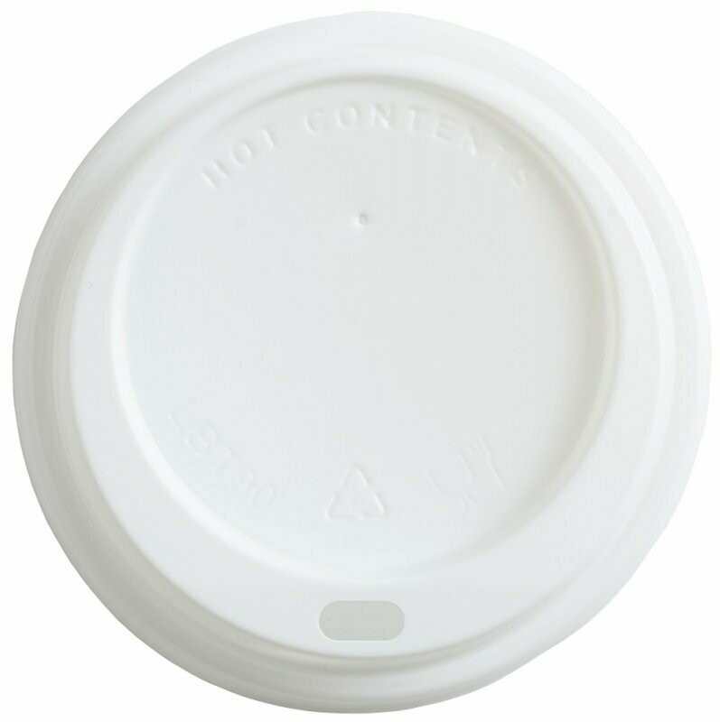 12oz Domed sip-Thru White Lid 10-20oz