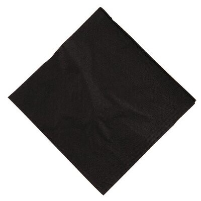 Poppies Black Cocktail Napkins Box 4,000